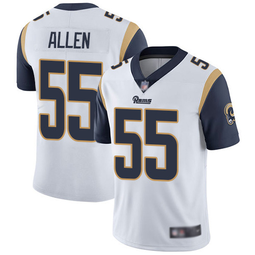 Los Angeles Rams Limited White Men Brian Allen Road Jersey NFL Football #55 Vapor Untouchable